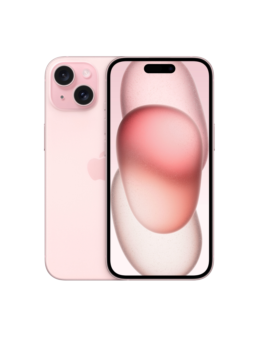 Apple iPhone 15 15,5 cm (6.1") SIM doble iOS 17 5G USB Tipo C 128 GB Rosa