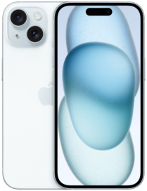 Apple iPhone 15 15,5 cm (6.1") SIM doble iOS 17 5G USB Tipo C 128 GB Azul