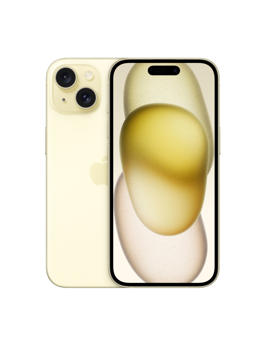Apple iPhone 15 15,5 cm (6.1") SIM doble iOS 17 5G USB Tipo C 256 GB Amarillo