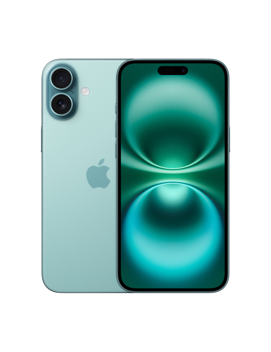 Apple iPhone 16 Plus 17 cm (6.7") SIM doble iOS 18 5G USB Tipo C 128 GB Verde azulado