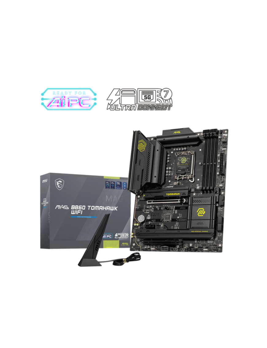 MSI MAG B860 TOMAHAWK WIFI placa base Intel B860 LGA 1851 (Socket V1) ATX