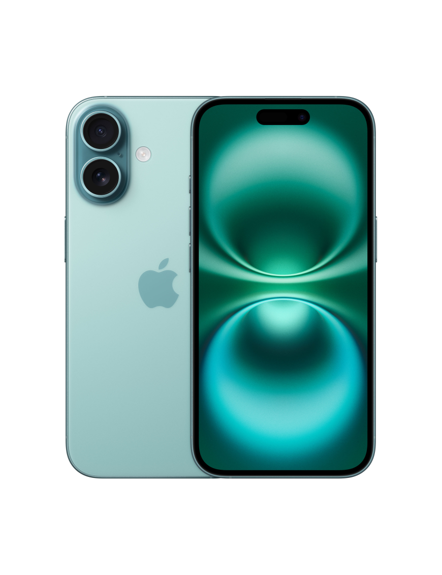 Apple iPhone 16 15,5 cm (6.1") SIM doble iOS 18 5G USB Tipo C 256 GB Verde azulado