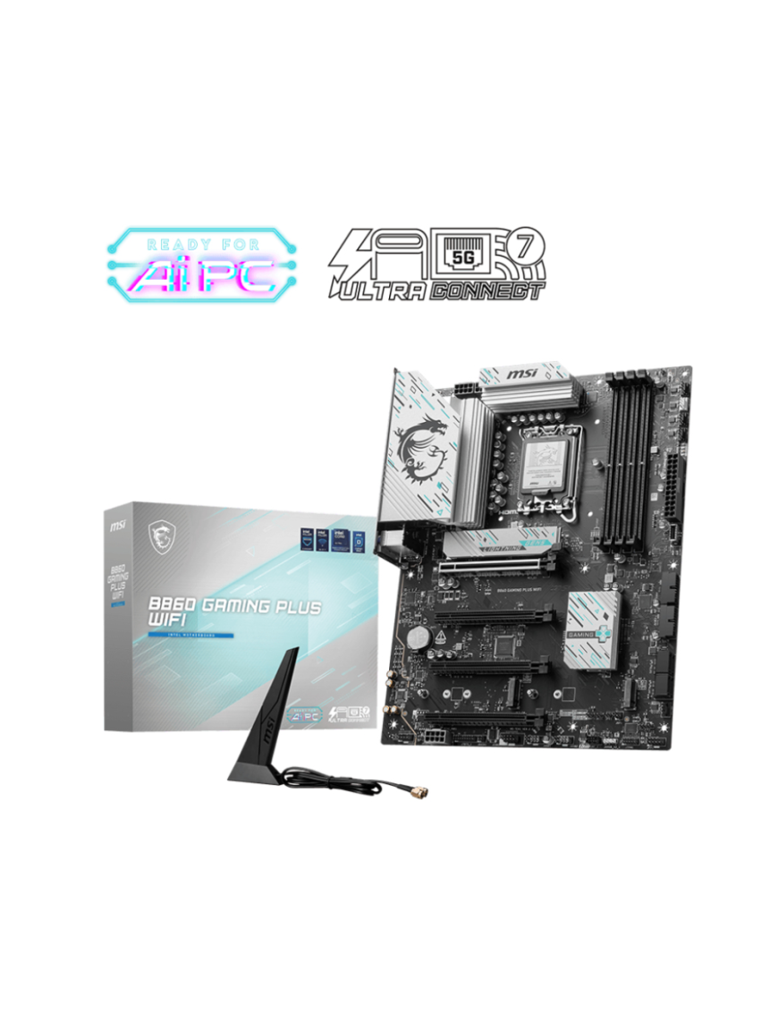 MSI B860 GAMING PLUS WIFI placa base Intel B860 LGA 1851 (Socket V1) ATX