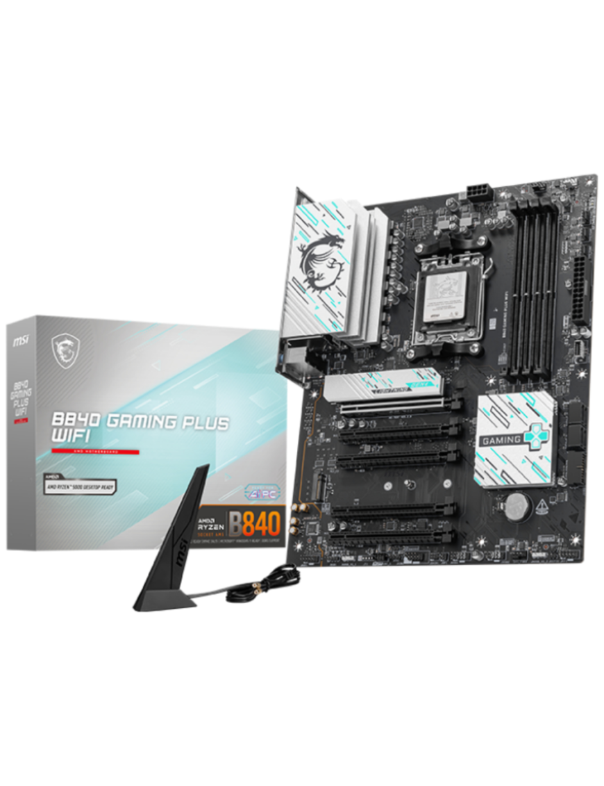 MSI B840 GAMING PLUS WIFI placa base AMD B840 Zócalo AM5 ATX