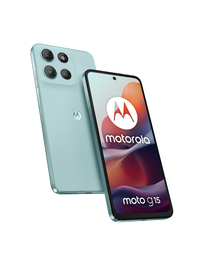 Motorola moto g15 17,1 cm (6.72") SIM doble Android 15 4G USB Tipo C 8 GB 512 GB 5200 mAh Azul claro