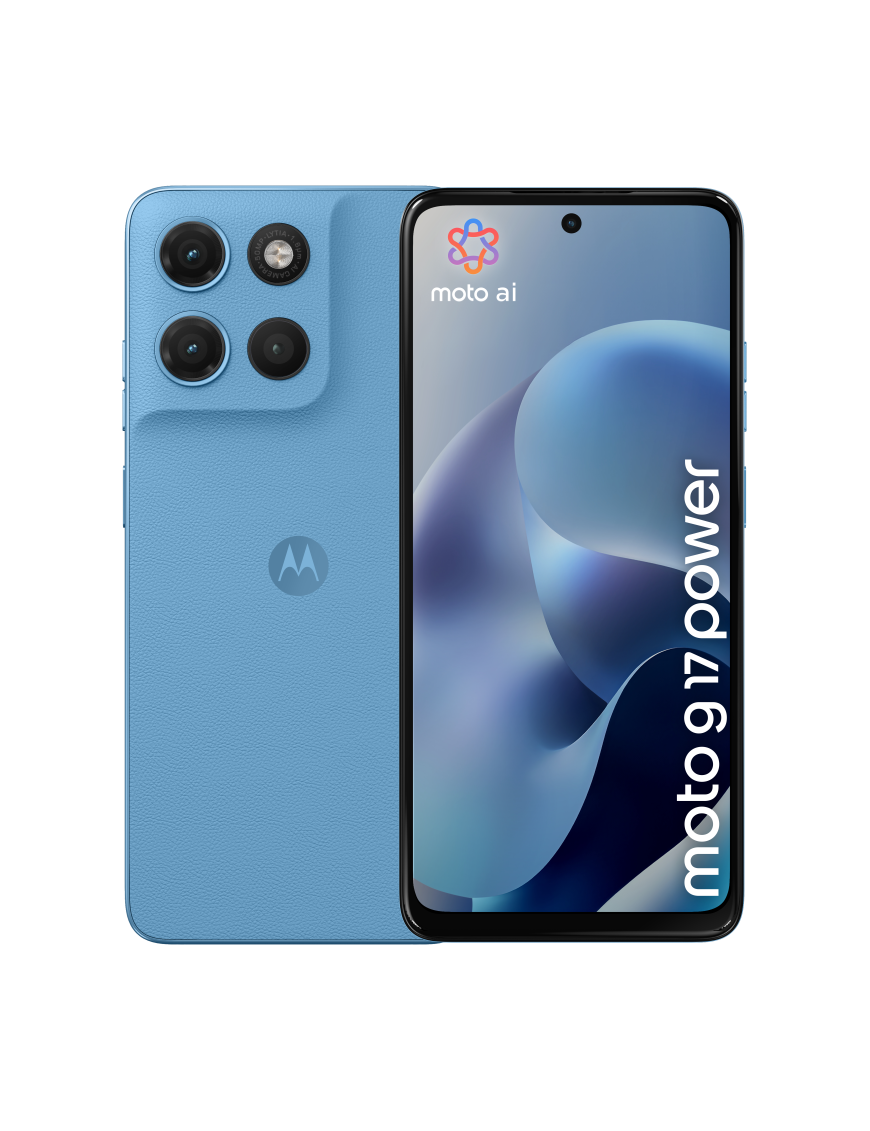 Motorola moto g17 power 17,1 cm (6.72") Ranura híbrida Dual SIM Android 15 USB Tipo C 4 GB 256 GB 6000 mAh Azul