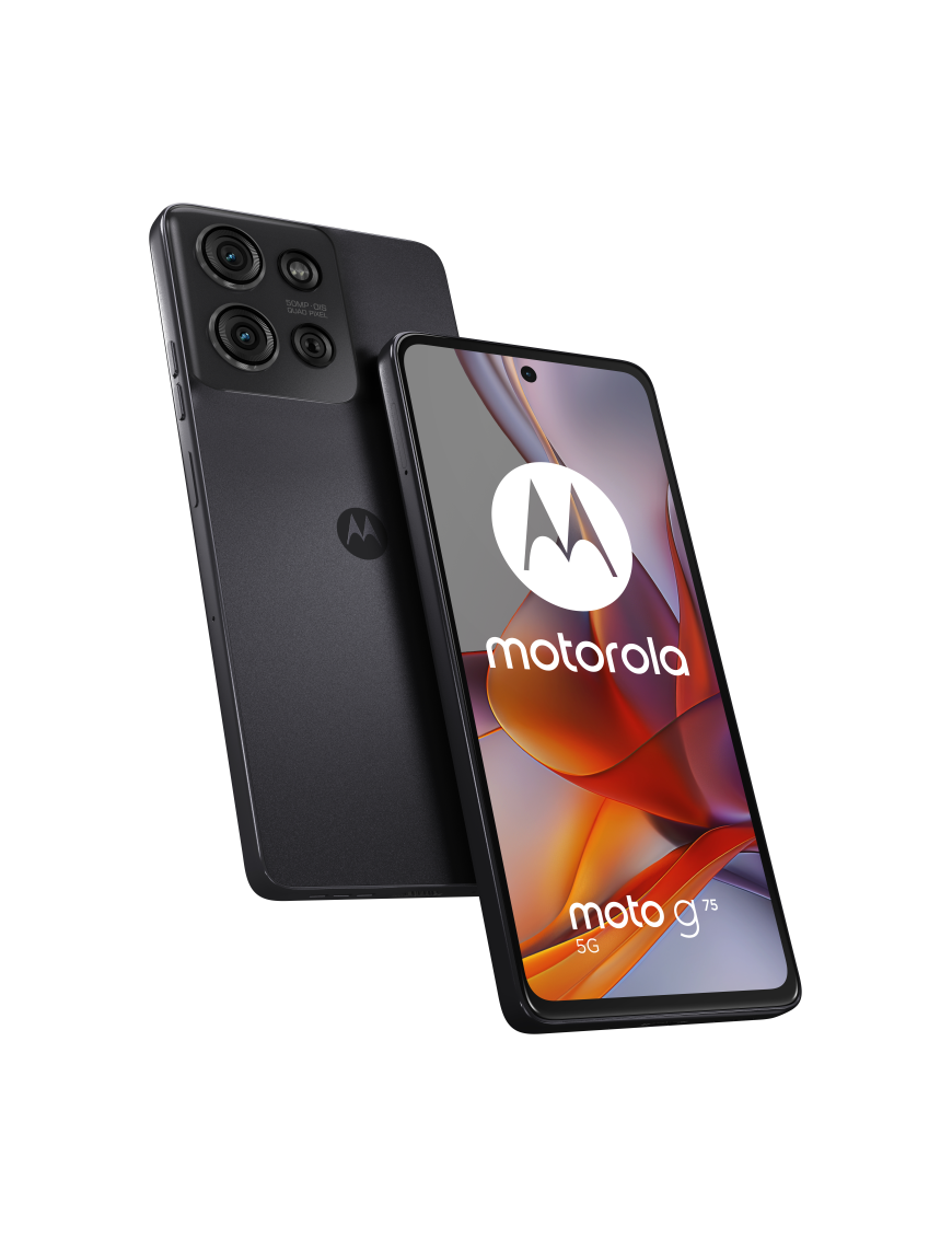 Motorola moto G75 5G 17,2 cm (6.78") Ranura híbrida Dual SIM Android 14 USB Tipo C 8 GB 256 GB 5000 mAh Gris