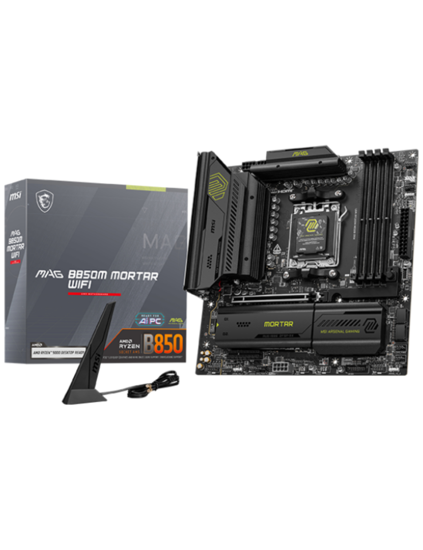 MSI MAG B850M MORTAR WIFI placa base AMD B850 Zócalo AM5 micro ATX