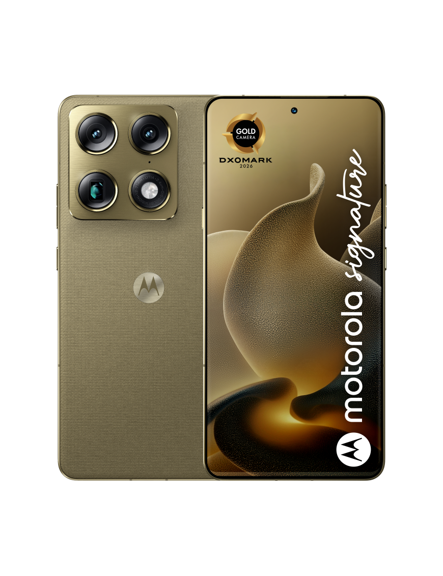 Motorola signature 17,2 cm (6.78") SIM doble Android 16.0 5G USB Tipo C 16 GB 512 GB 5200 mAh Oro