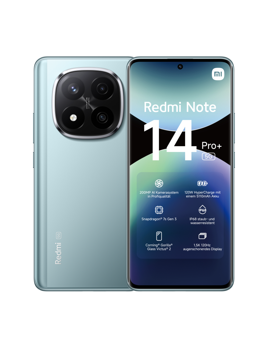 Xiaomi Redmi Note 14 Pro+ 5G 16,9 cm (6.67") SIM doble USB Tipo C 8 GB 256 GB 5110 mAh Azul