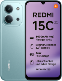 Xiaomi Redmi 15C 17,5 cm (6.9") 5G USB Tipo C 4 GB 128 GB 6000 mAh Verde