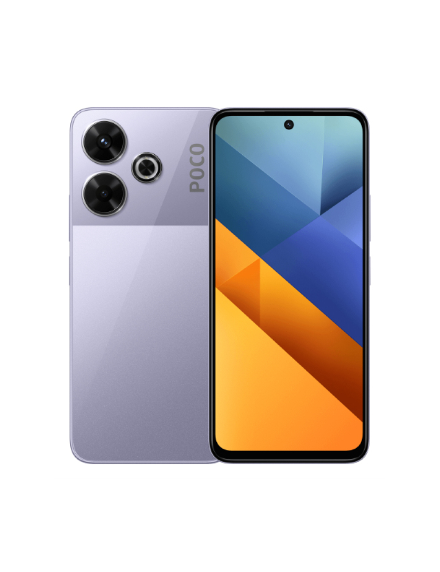 POCO M6 4G 17,2 cm (6.79") Ranura híbrida Dual SIM Android 14 USB Tipo C 6 GB 128 GB 5030 mAh Púrpura