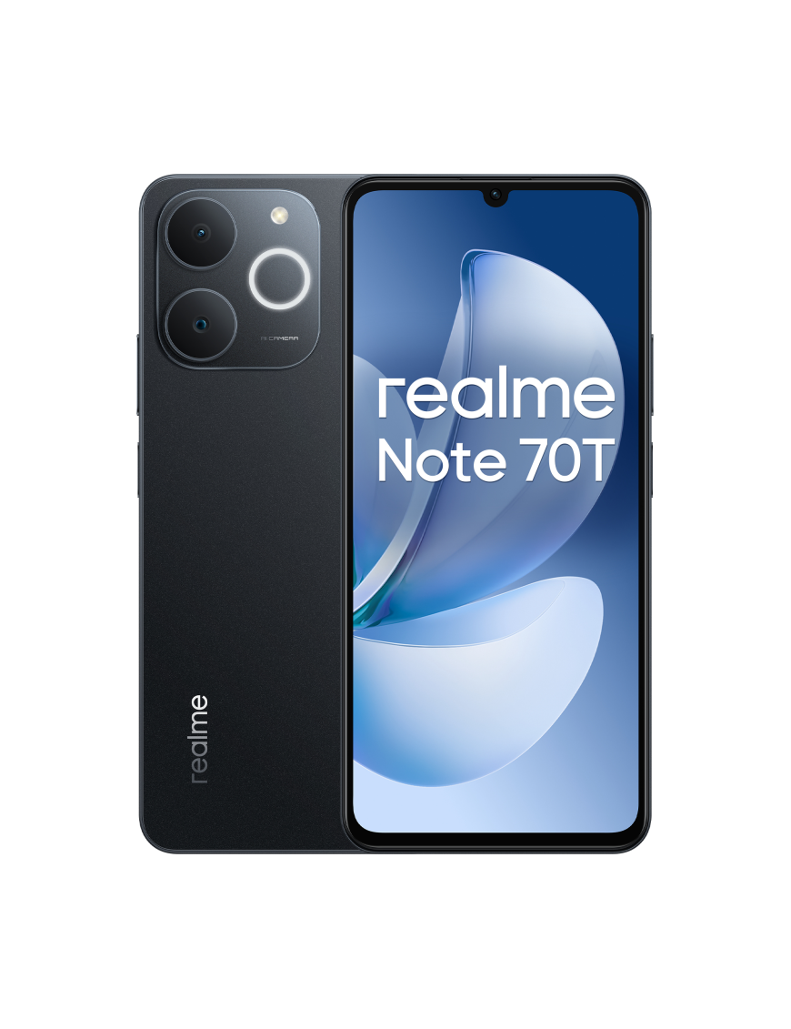 realme Note 70T 17,1 cm (6.74") SIM doble Android 15 4G USB Tipo C 4 GB 128 GB 6000 mAh Negro