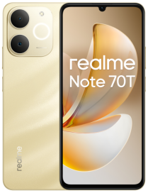 realme Note 70T 17,1 cm (6.74") SIM doble Android 15 4G USB Tipo C 4 GB 256 GB 6000 mAh Oro