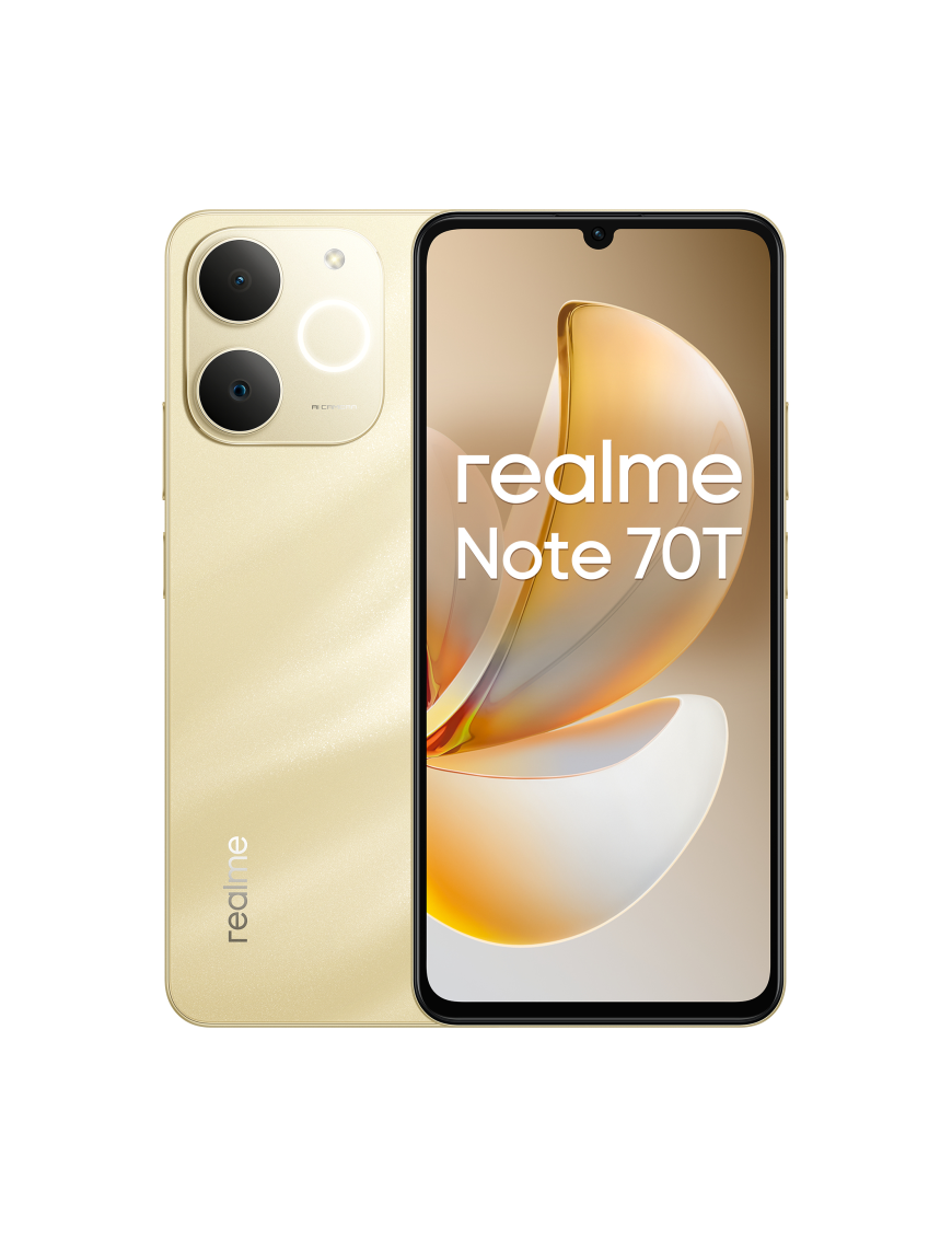 realme Note 70T 17,1 cm (6.74") SIM doble Android 15 4G USB Tipo C 4 GB 256 GB 6000 mAh Oro