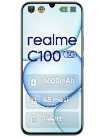 realme C100 5G 17,3 cm (6.8") SIM doble Android 16.0 USB Tipo C 4 GB 256 GB 6600 mAh Verde