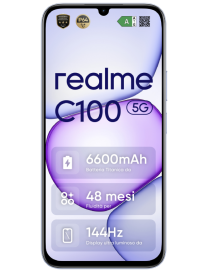 realme C100 5G 17,3 cm (6.8") SIM doble Android 16.0 USB Tipo C 4 GB 256 GB 6600 mAh Púrpura