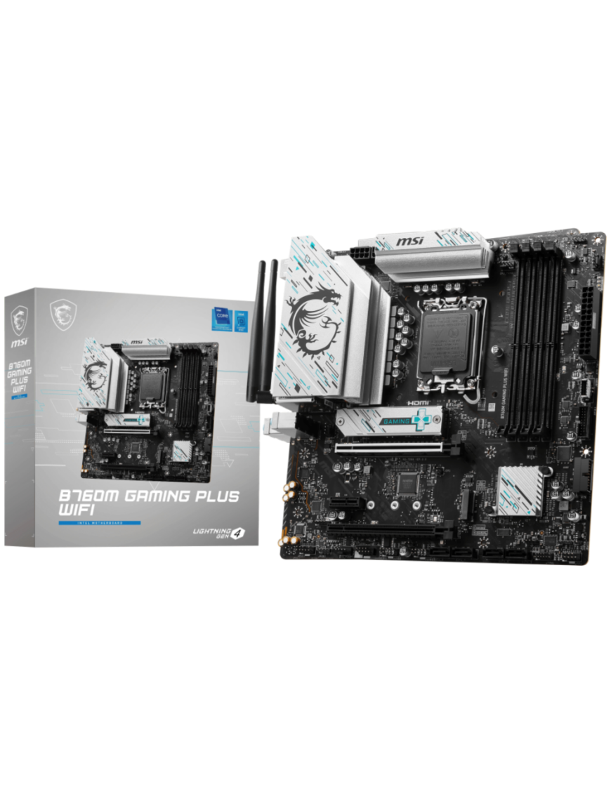 MSI B760M GAMING PLUS WIFI placa base Intel B760 LGA 1700 micro ATX