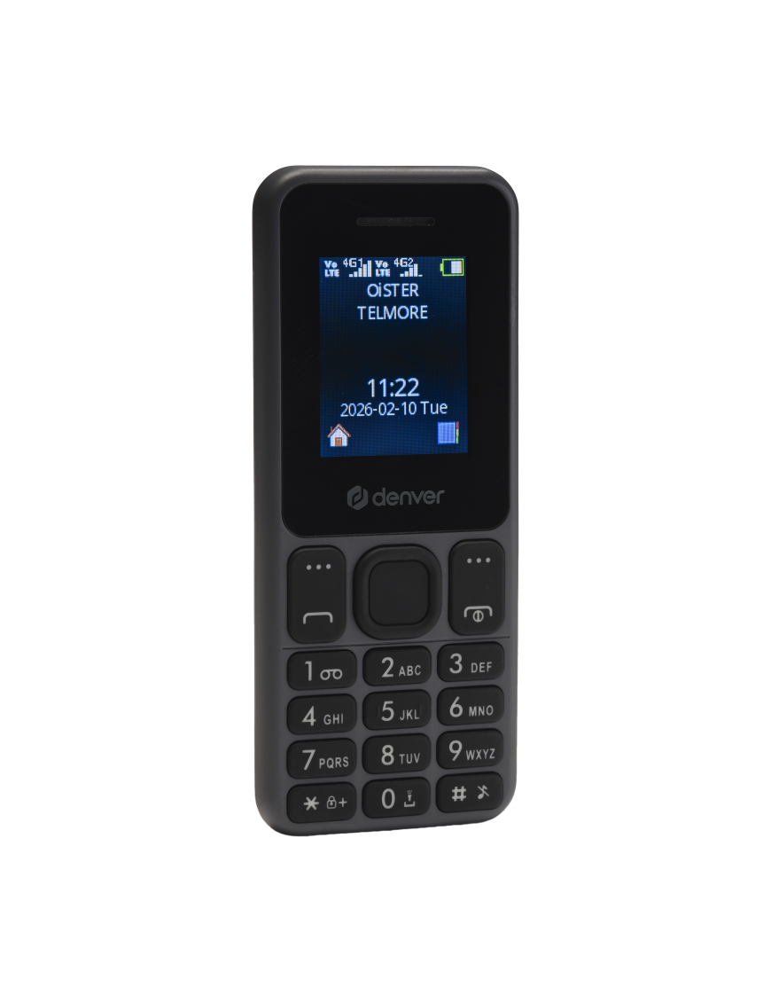 Denver FAS-1880L smartphones 4,5 cm (1.77") USB tipo A 800 mAh Negro