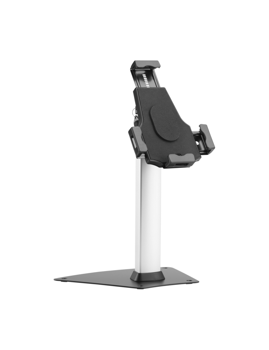 AISENS Soporte Antirobo de Sobremesa Ajustable (1 Pivote) para Tablet, Negro
