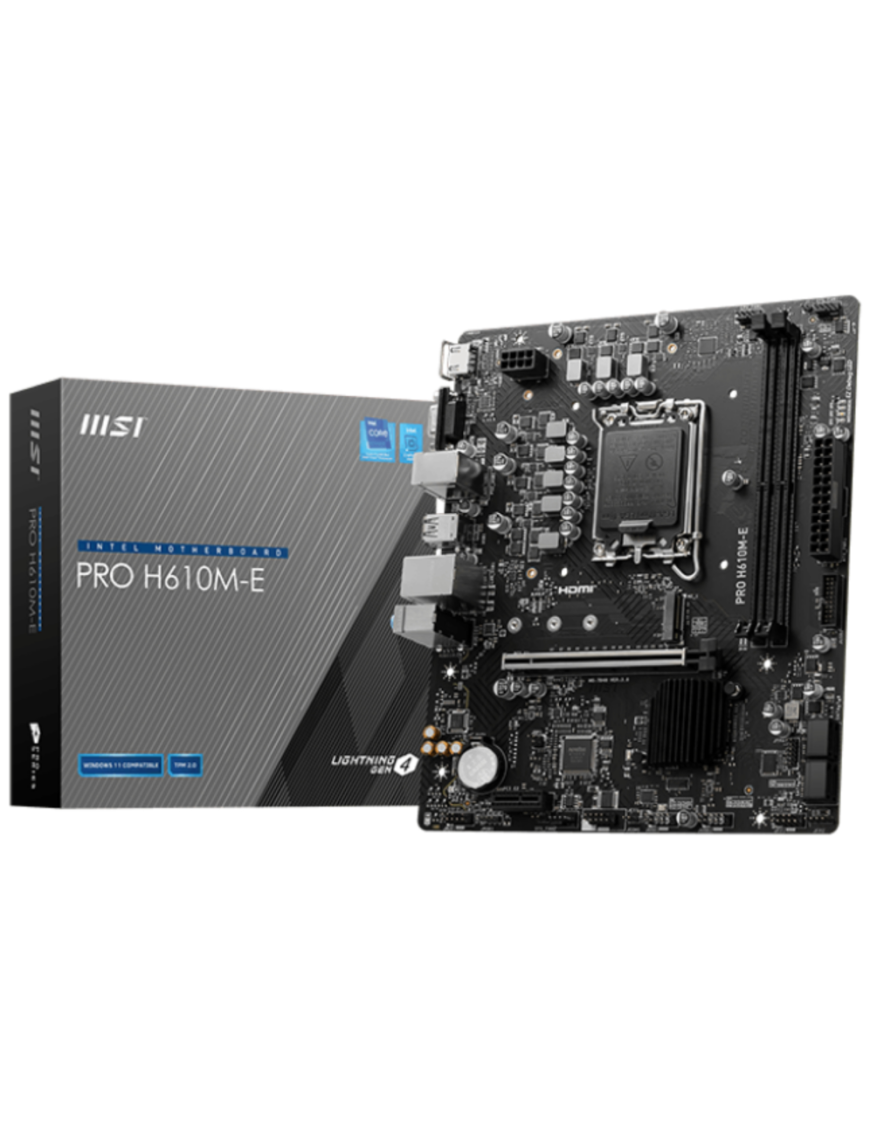 MSI PRO H610M-E placa base Intel H610 LGA 1700 micro ATX