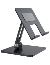 AISENS Soporte de Sobremesa Tamaño XXL Ajustable (2 Pivotes) para Movil / Tablet, Gris