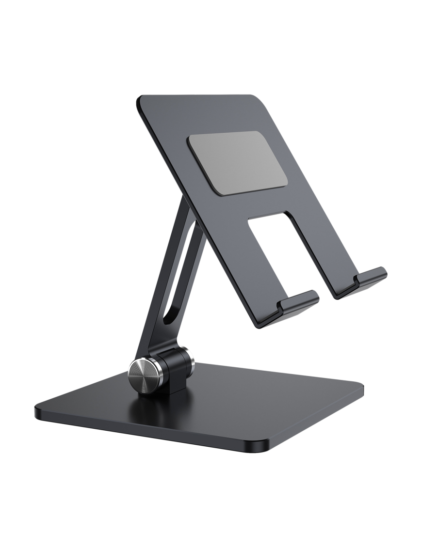 AISENS Soporte de Sobremesa Tamaño XXL Ajustable (2 Pivotes) para Movil / Tablet, Gris