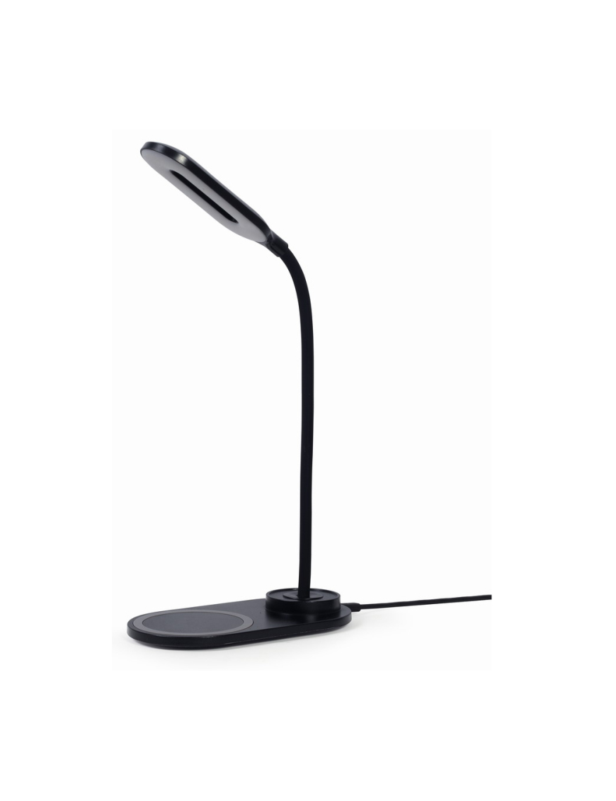 Gembird TA-WPC10-LED-01 cargador de dispositivo móvil Smartphone Negro CC Cargador inalámbrico Interior