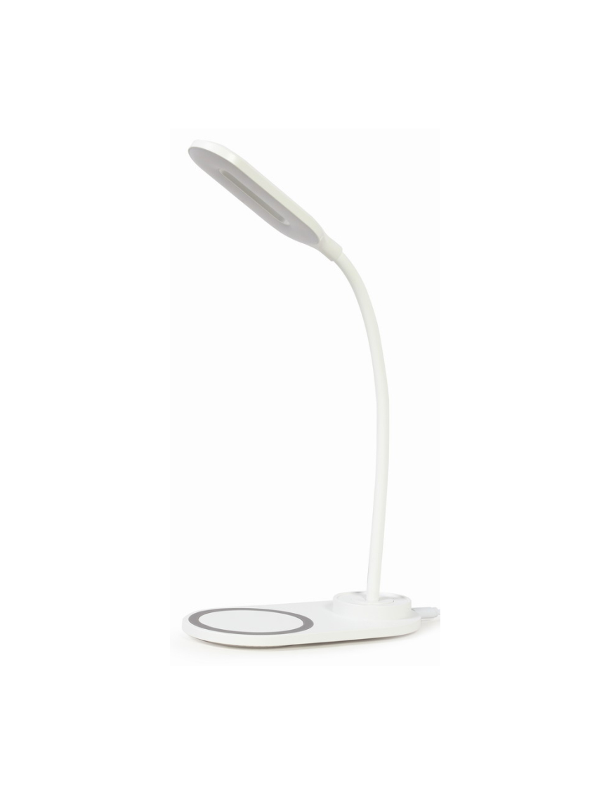 Gembird TA-WPC10-LED-01-W cargador de dispositivo móvil Smartphone Blanco CC Cargador inalámbrico Interior