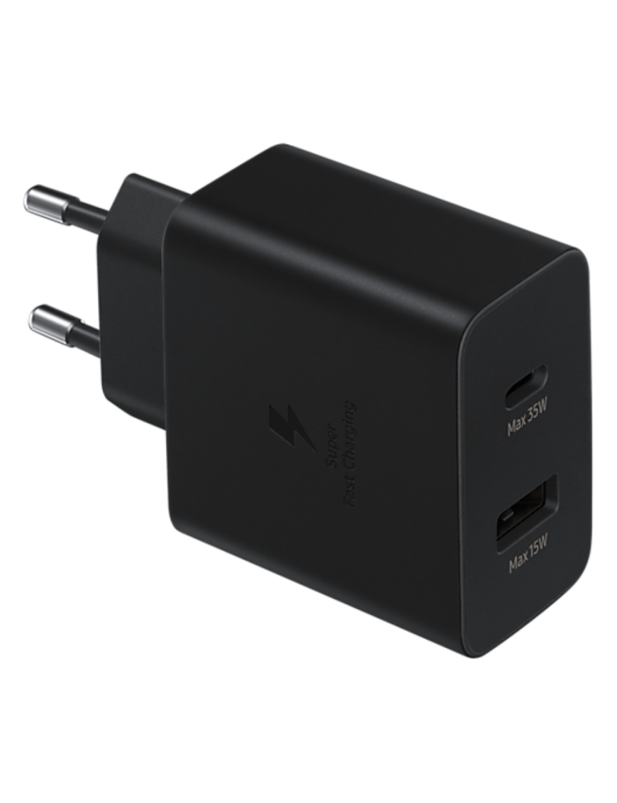 Samsung EP-TA220NBEGEU cargador de dispositivo móvil Auriculares, Auriculares, Portátil, Smartphone, Reloj inteligente, Tableta