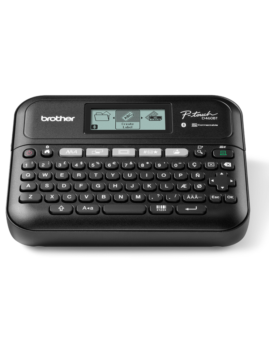 Brother PT-D460BTVP impresora de etiquetas Transferencia térmica 180 x 180 DPI 30 mm/s Inalámbrico y alámbrico TZe Bluetooth QWE