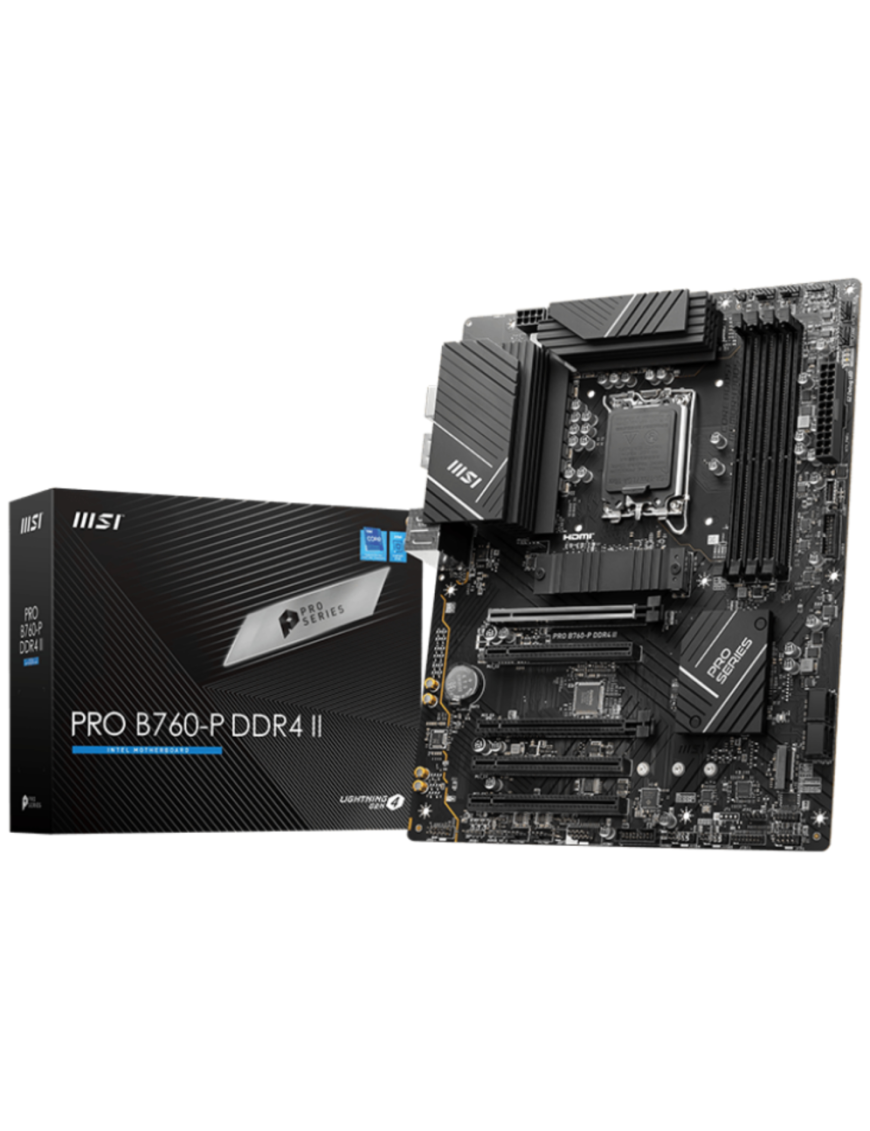 MSI PRO B760-P DDR4 II placa base Intel B760 LGA 1700 ATX