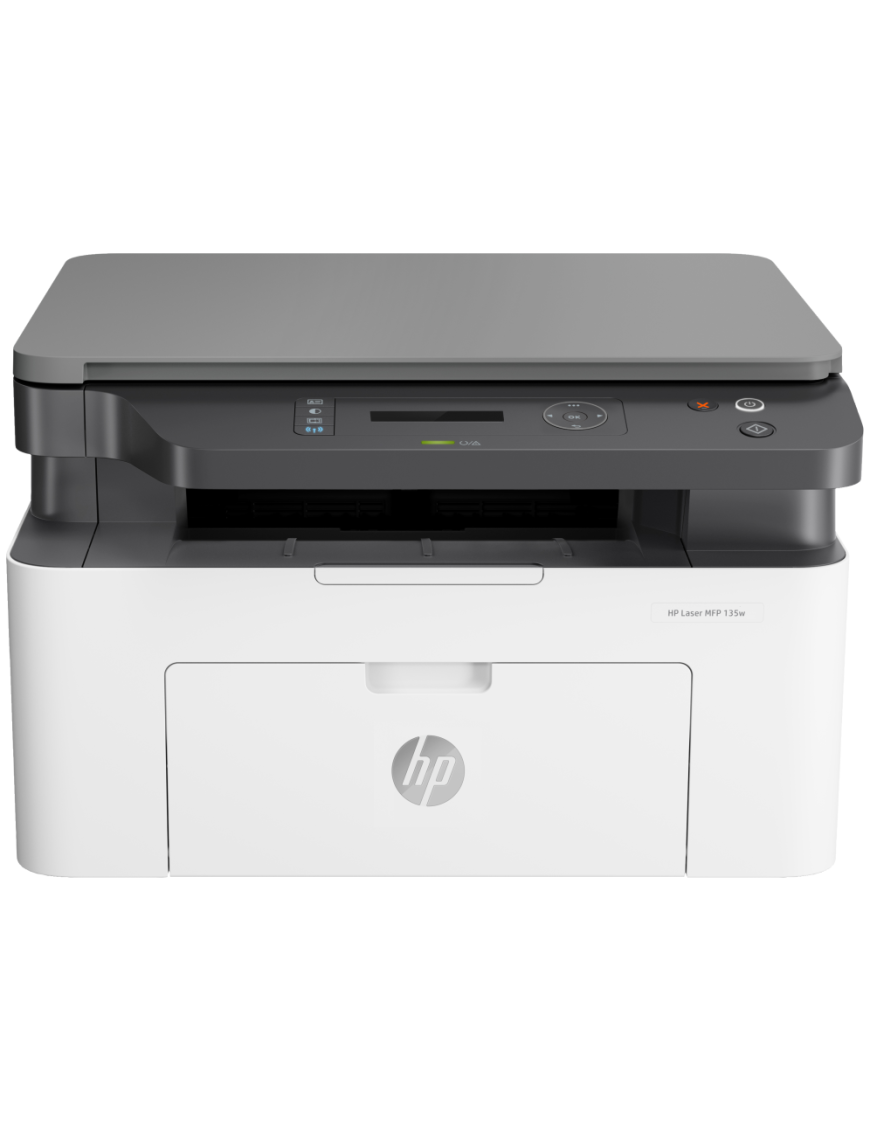 HP Laser 135w Inalámbrico Multifunction Blanco y negro Impresora, Fotocopiadora, escáner; Dúplex