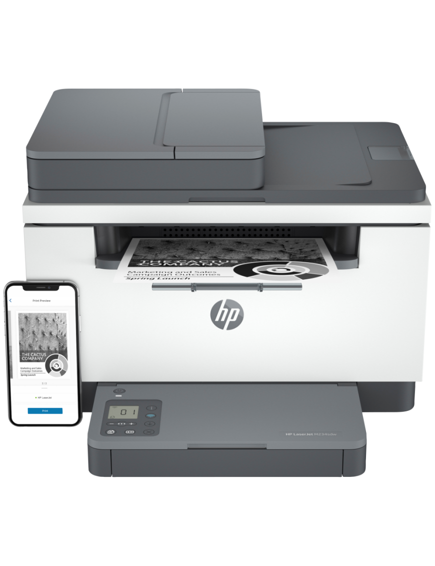 HP LaserJet M234sdw Inalámbrico Multifunction Blanco y negro Impresora, Fotocopiadora, escáner; Dúplex