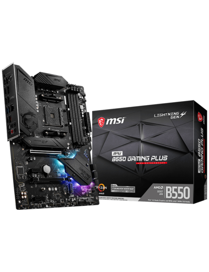 MSI MPG B550 Gaming Plus AMD B550 Zócalo AM4 ATX