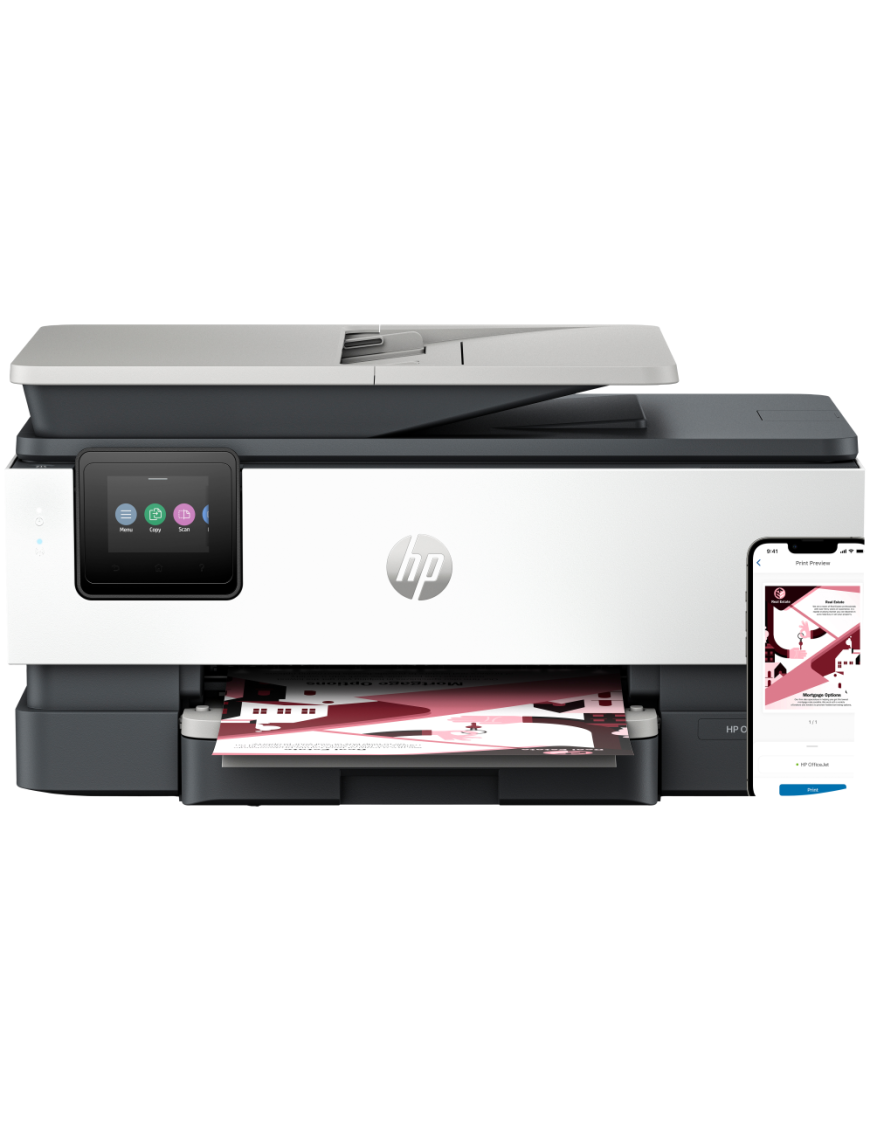 HP OfficeJet Pro 8122e Inalámbrico All-in-One Color Impresora, Servicio Instant Ink; Impresión a doble cara