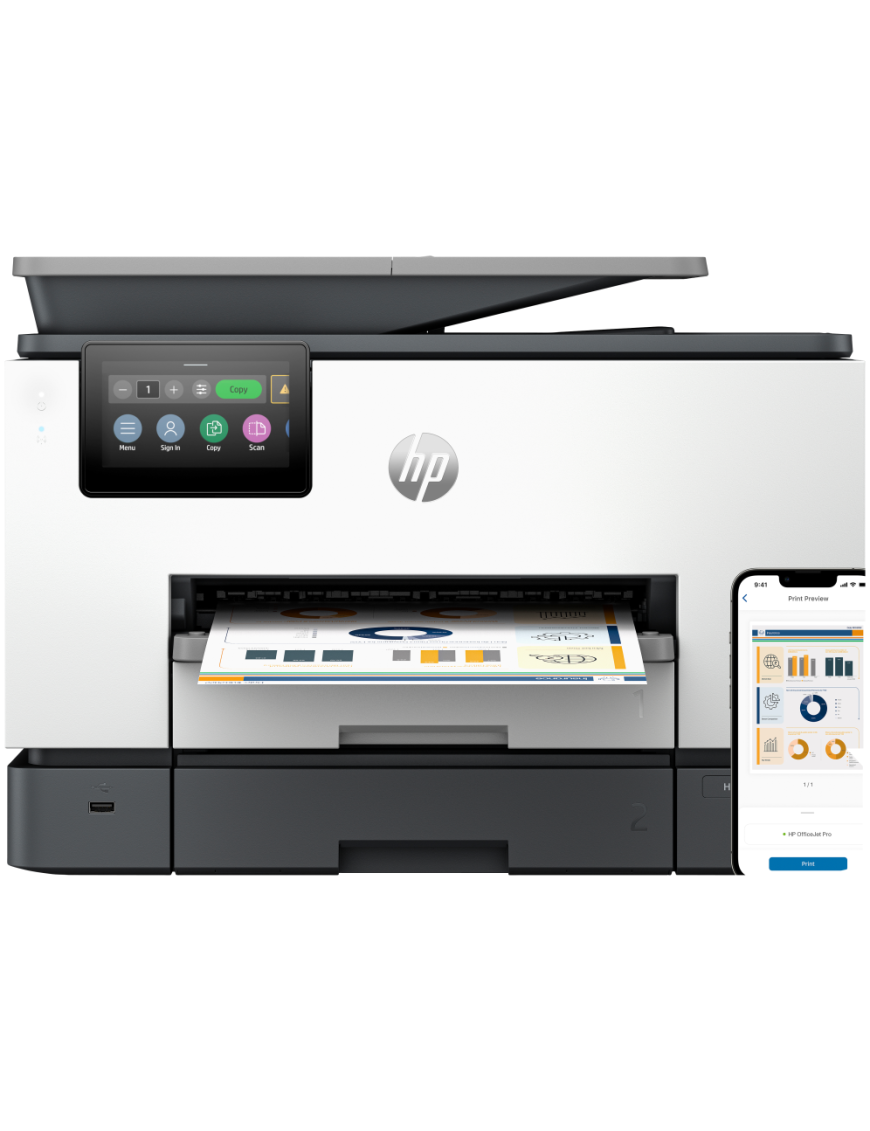 HP OfficeJet Pro 9130b Inalámbrico All-in-One Color Impresora, Impresión a doble cara; Copiadora y escáner