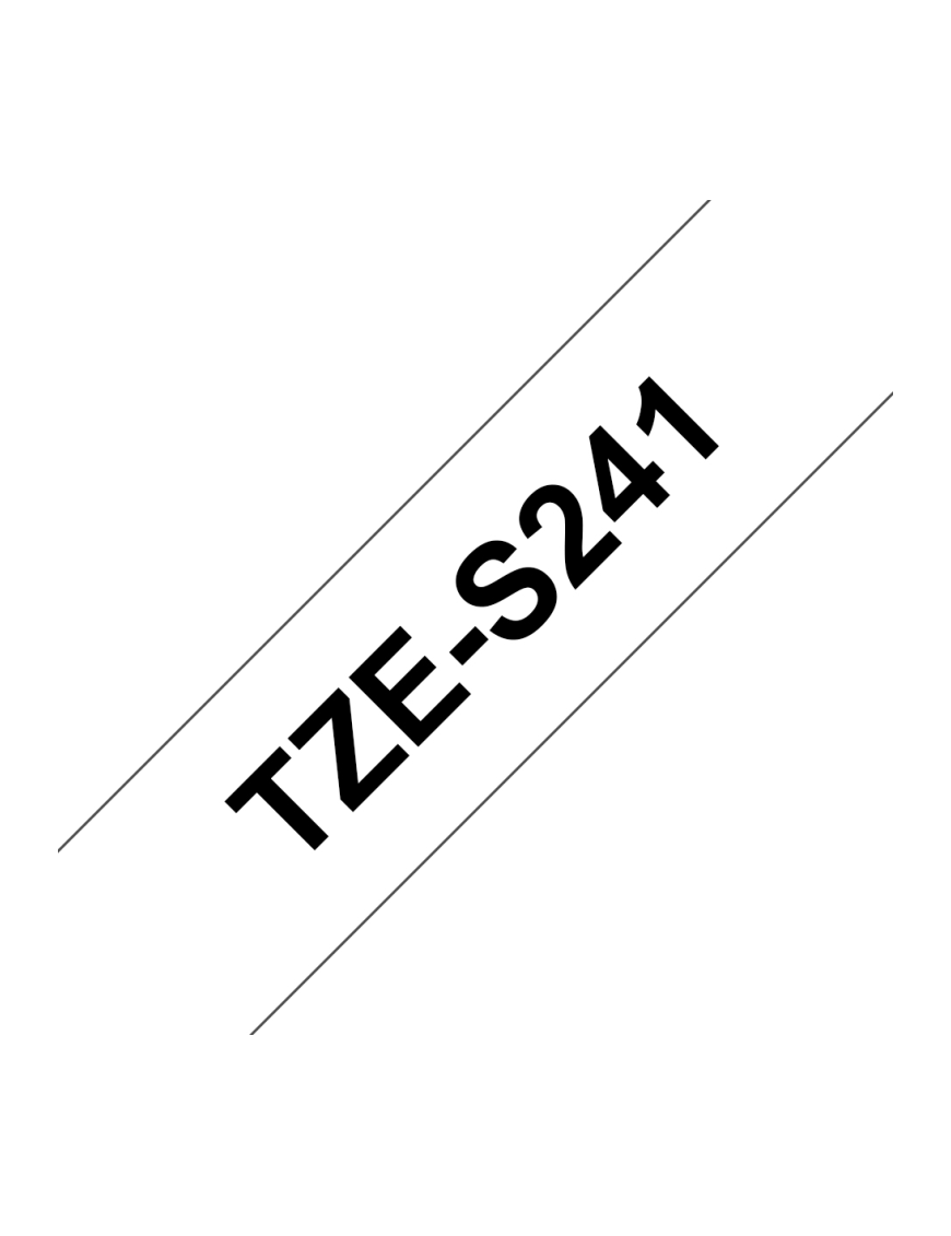 Brother TZE-S241 cinta para impresora de etiquetas Negro sobre blanco TZ