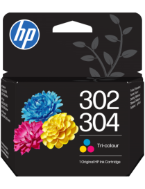 HP Cartucho de Tinta Original 302/304 tricolor