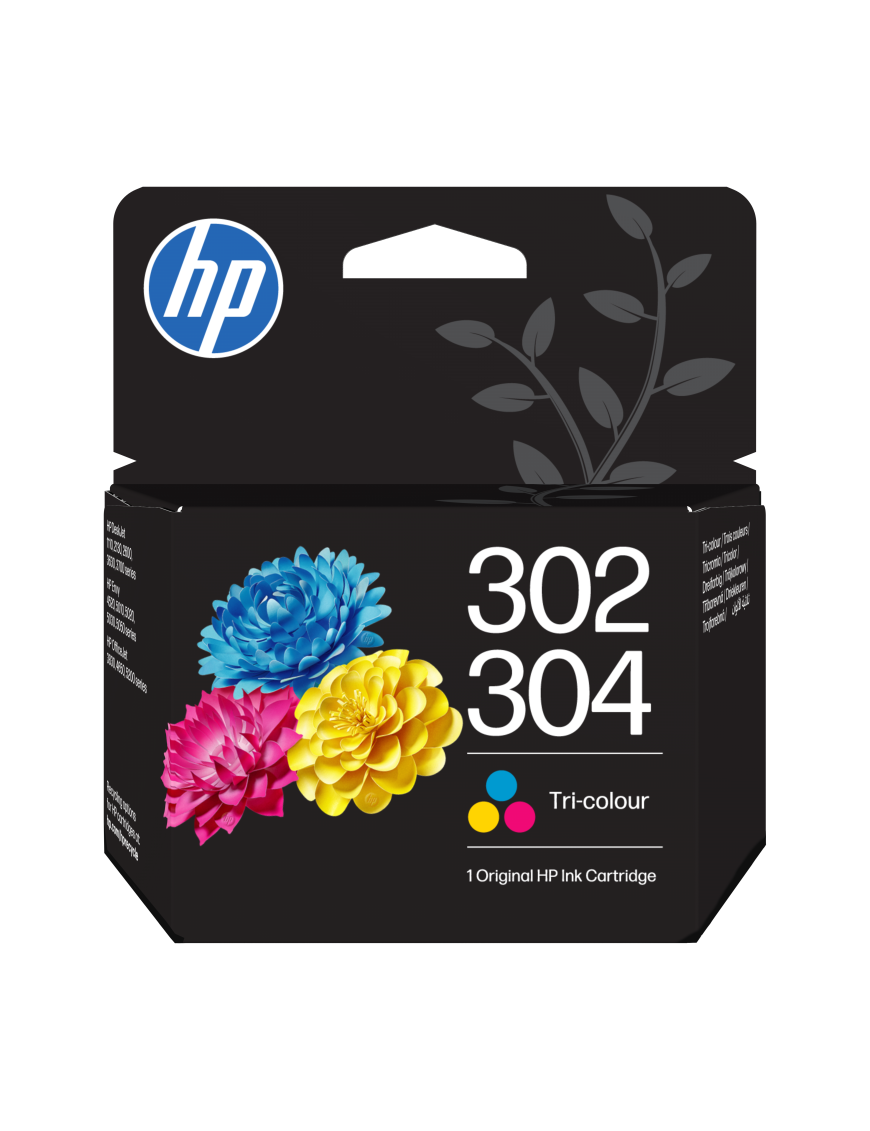 HP Cartucho de Tinta Original 302/304 tricolor