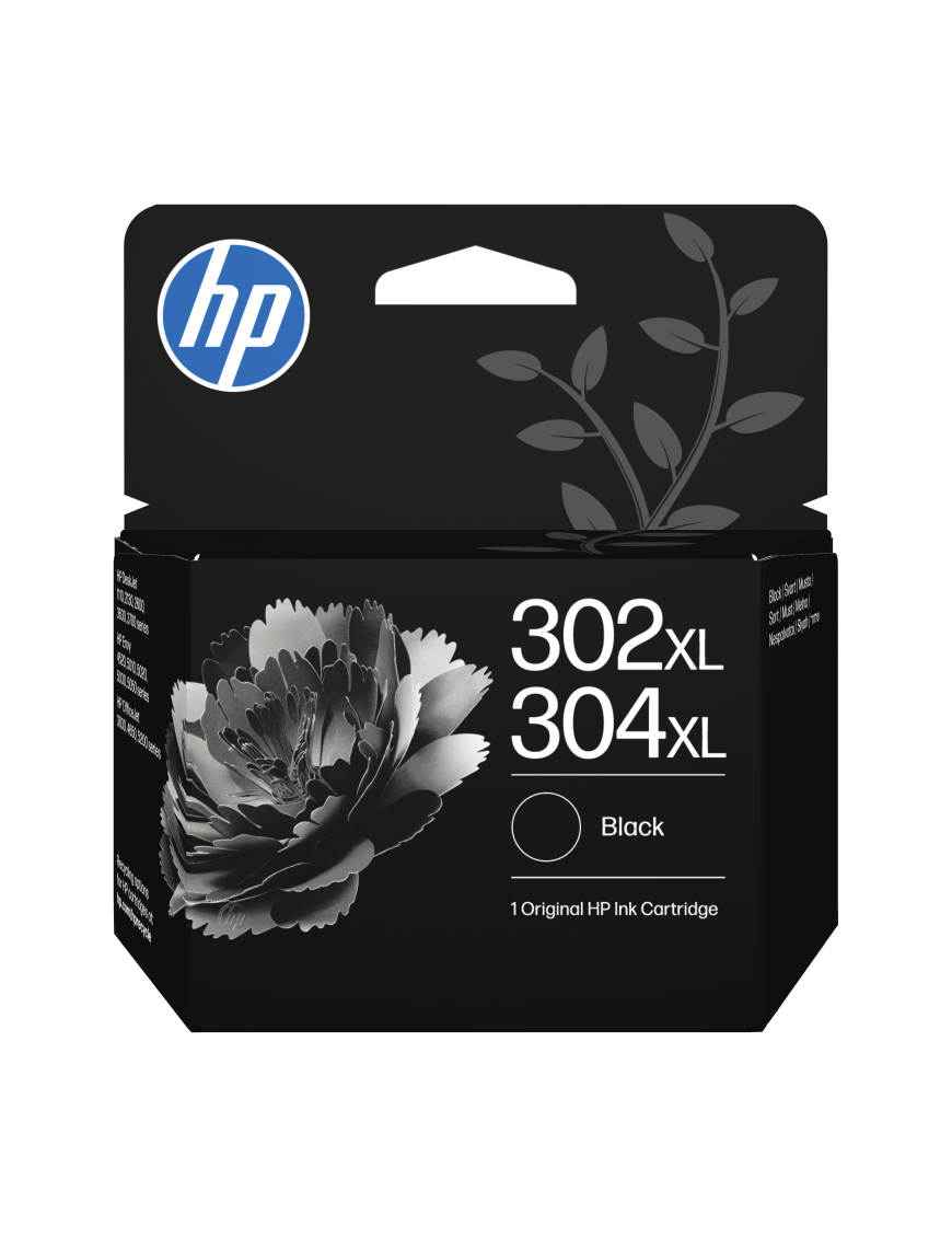 HP Cartucho de Tinta Original 302XL/304XL negro