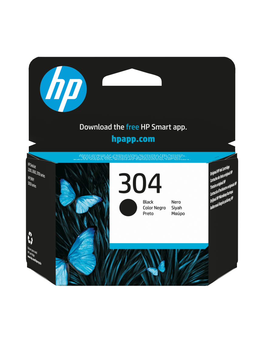 HP Cartucho de tinta Original 304 negro