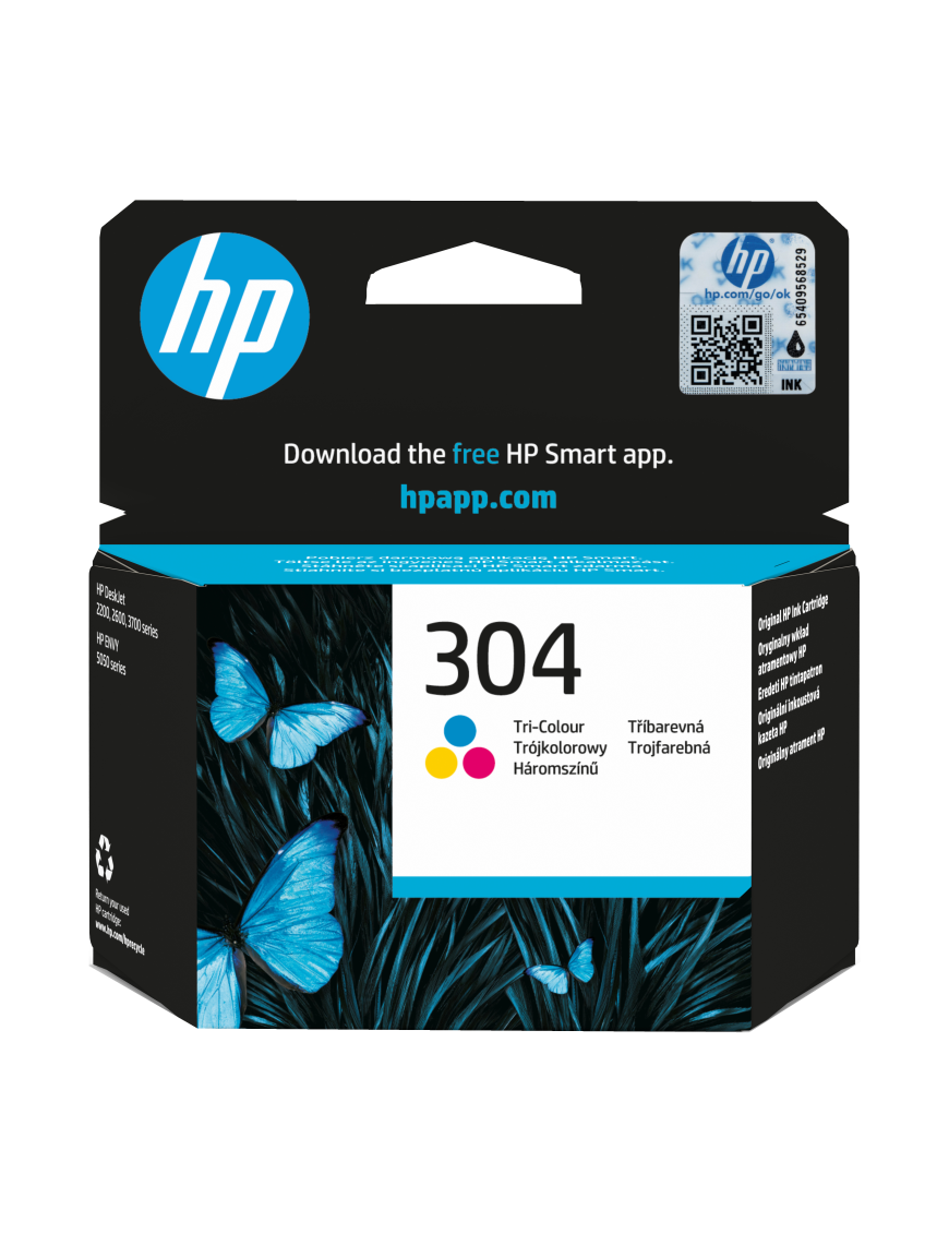 HP Cartucho de tinta Original 304 tricolor