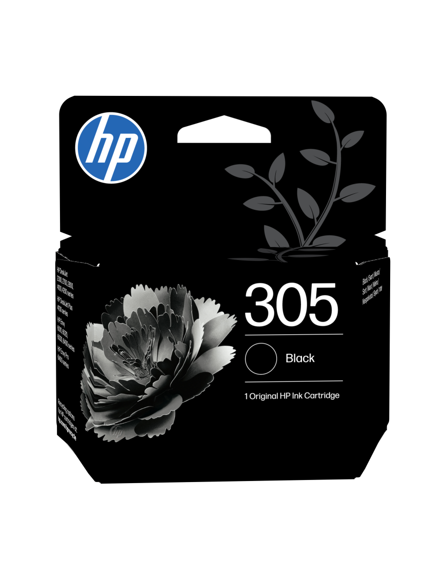HP Cartucho de tinta Original 305 negro