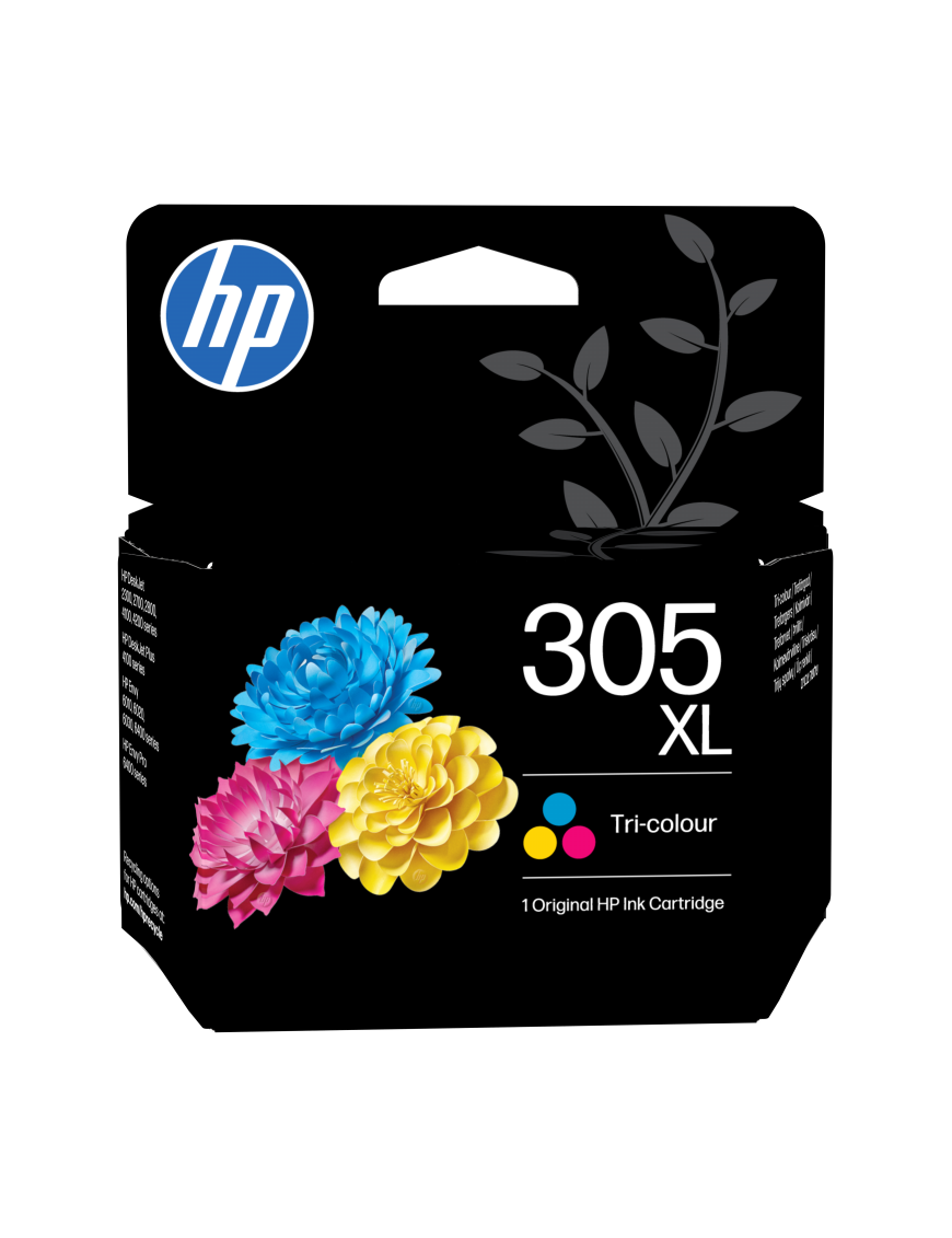 HP Cartucho de tinta Original 305XL de alta capacidad tricolor