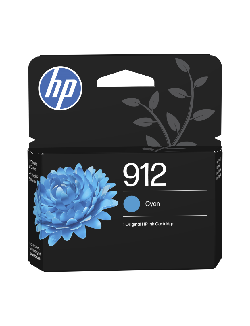 HP Cartucho de tinta Original 912 cian