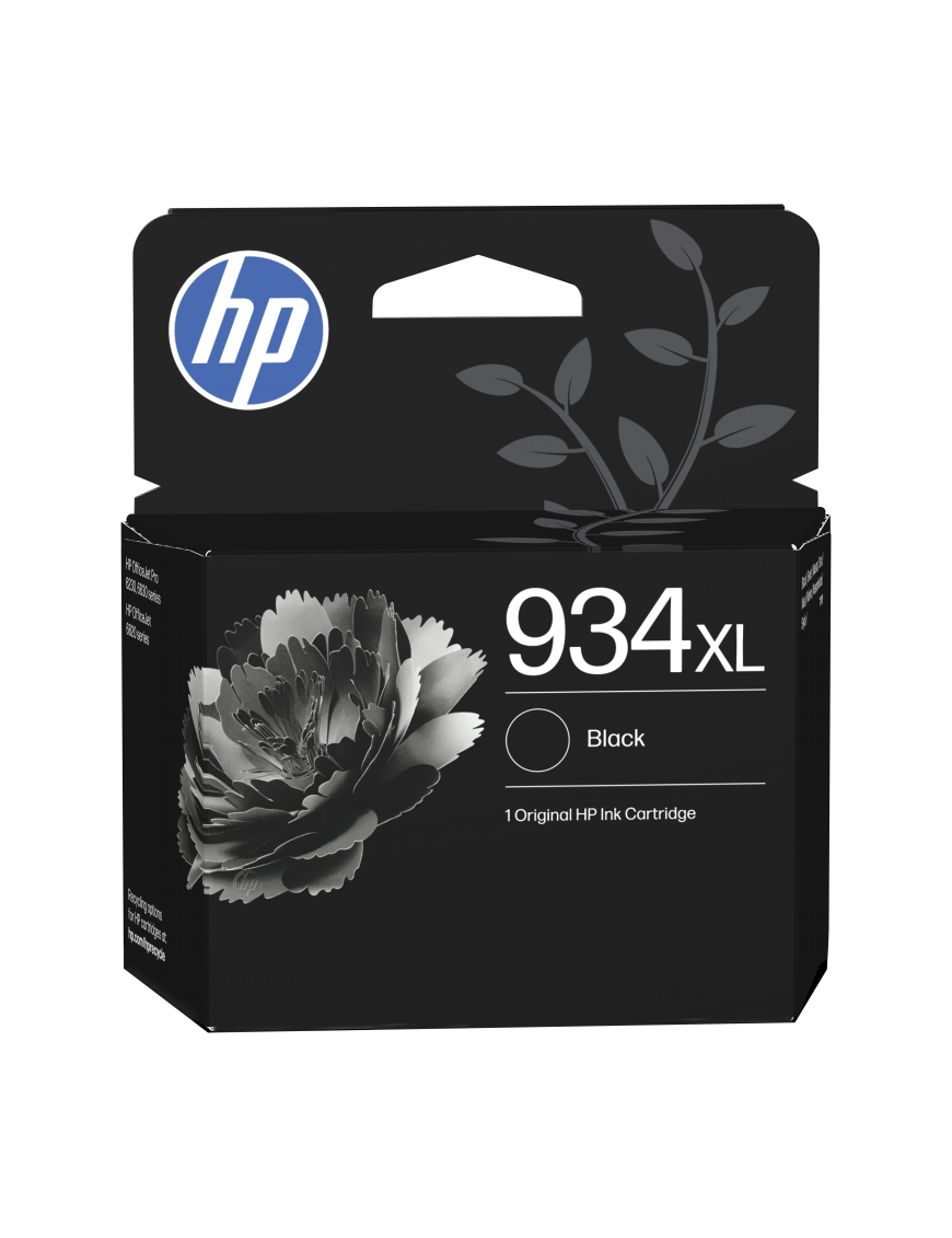HP Cartucho de tinta original 934XL de alta capacidad negro