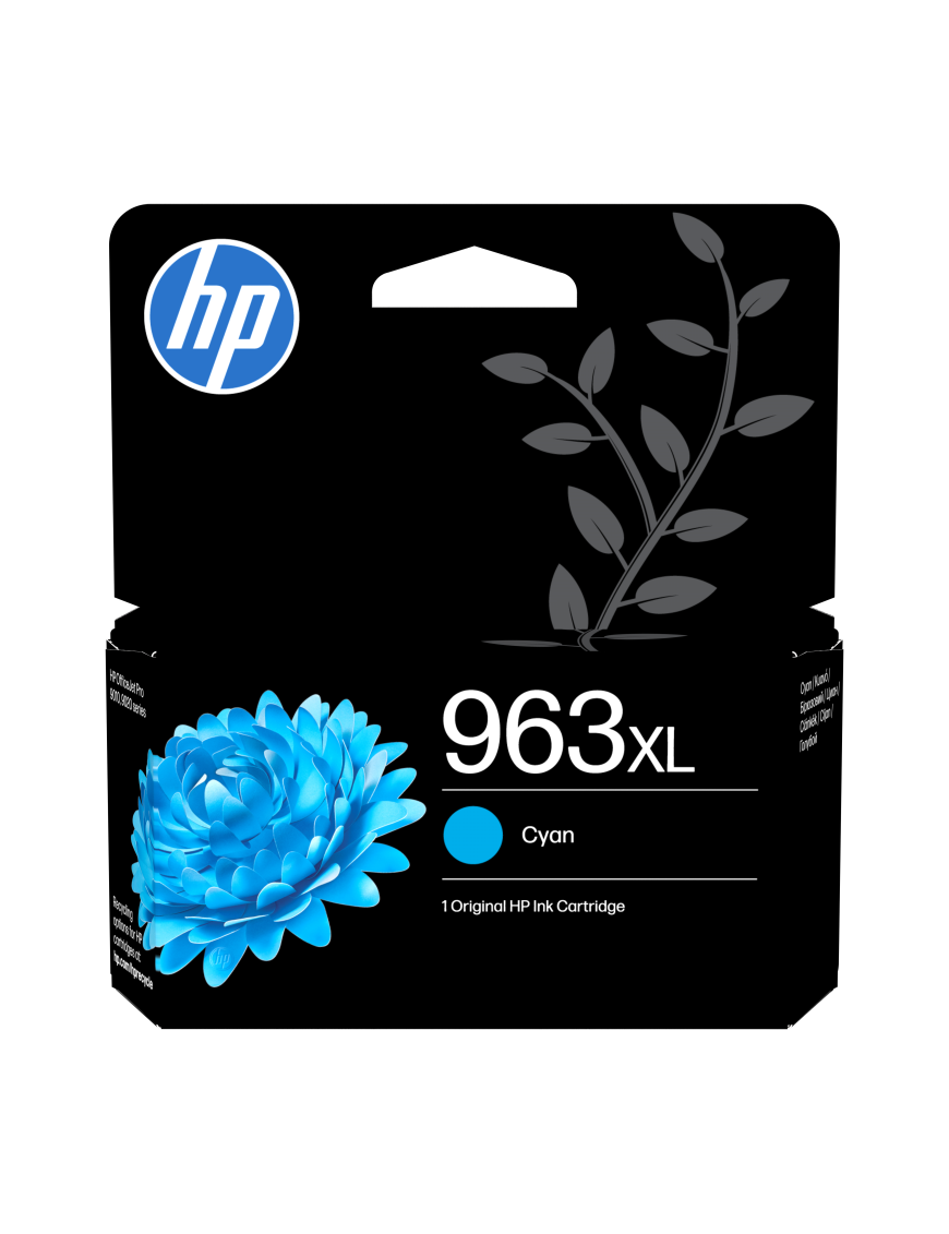 HP Cartucho de tinta Original 963XL cian de alta capacidad