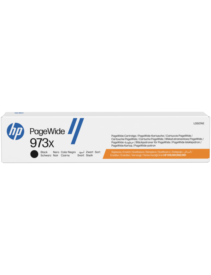 HP Cartucho negro original PageWide 973X de alto rendimiento