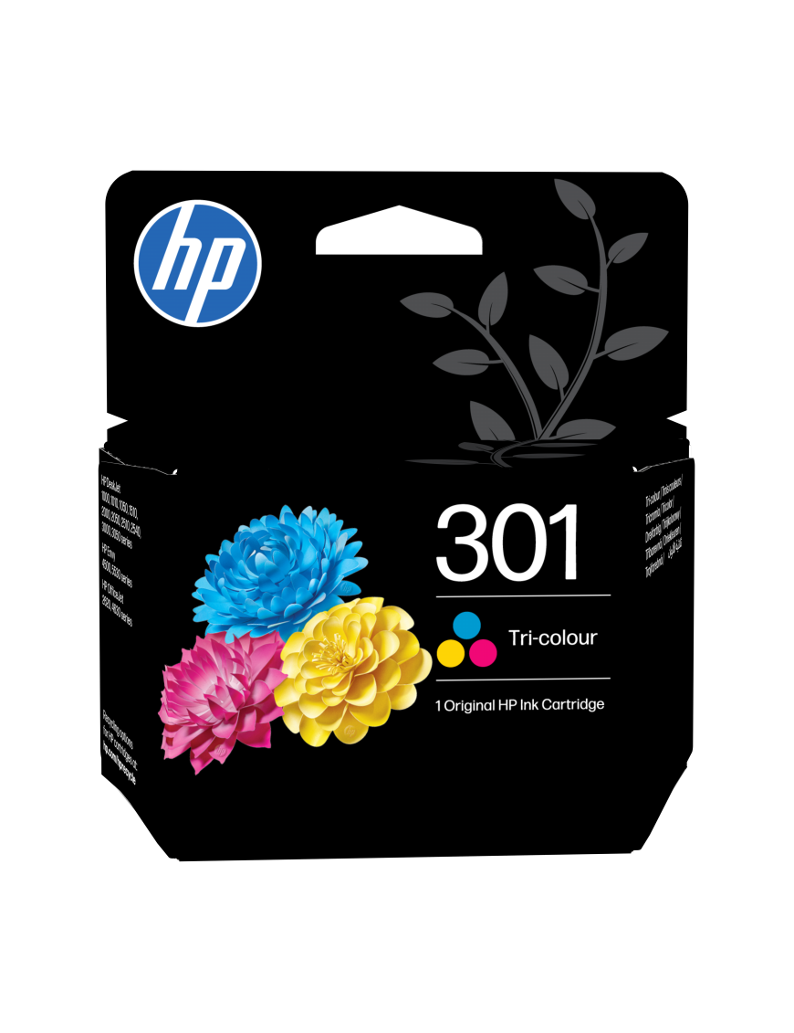 HP Pack de ahorro de 2 cartuchos de tinta original 301 negro/Tri-color